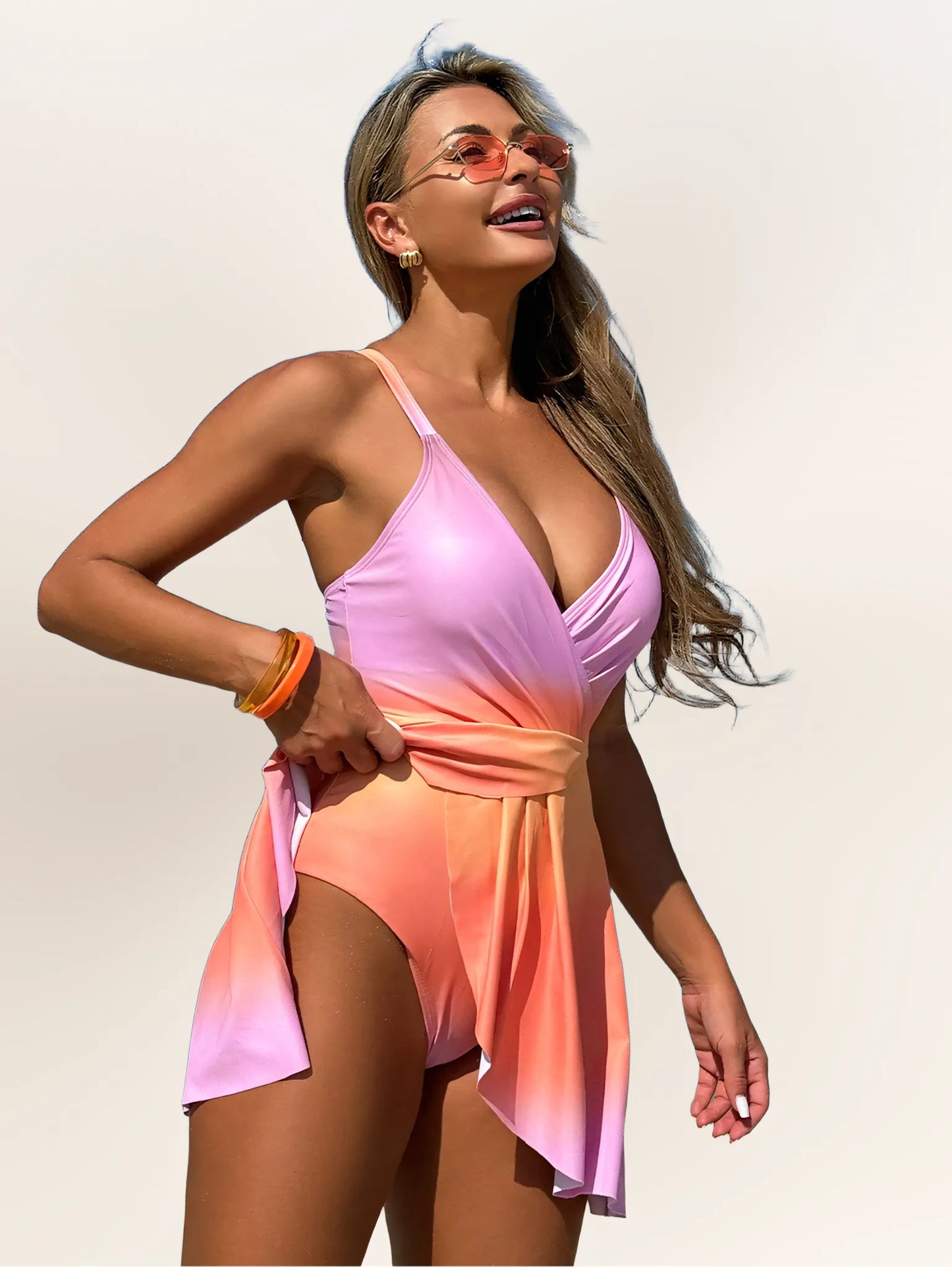 Aura V-Neck One-Piece