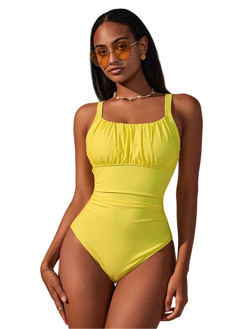 Scrunched One-Piece Side Ties