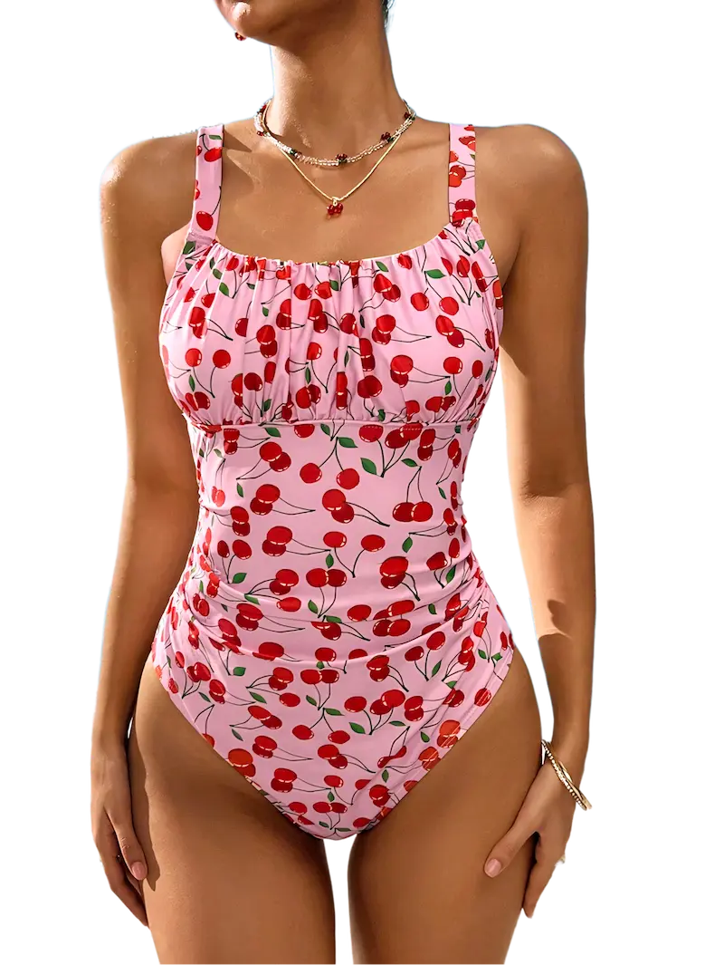 Scrunched One-Piece Side Ties