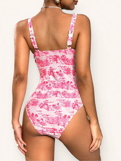 Scrunched One-Piece Side Ties