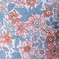 Orange Floral Printed